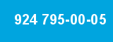 924 795-00-05 924 795-00-05